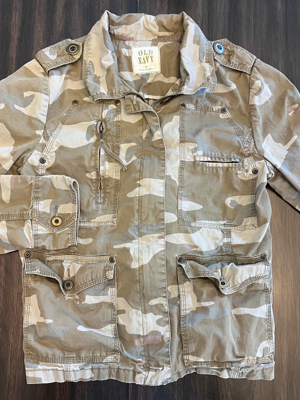 2000s Old Navy Camo Field Jacket